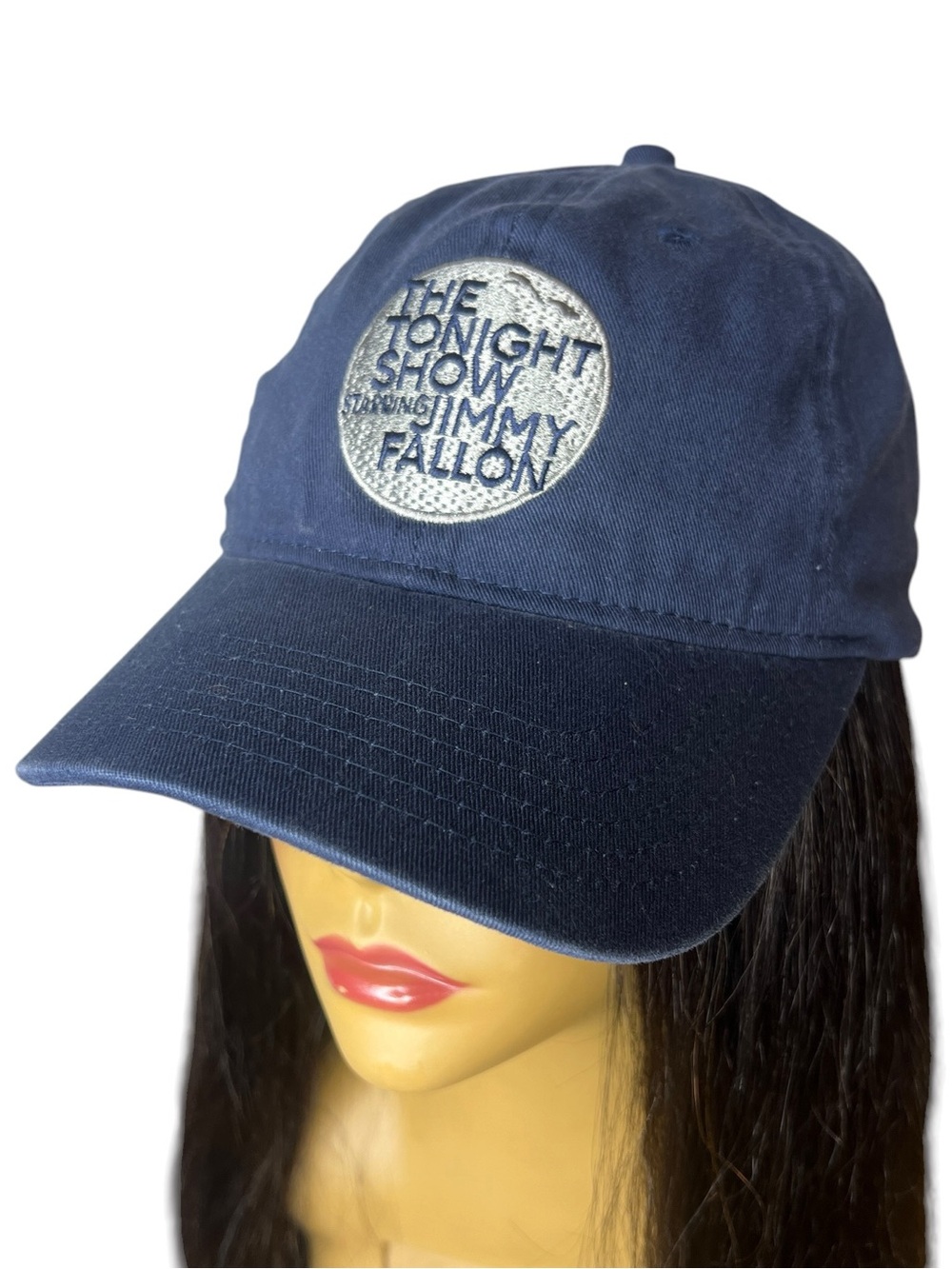 The Tonight Show Jimmy Fallon NBC Navy Blue Embroidered Adjustable Hat Cap